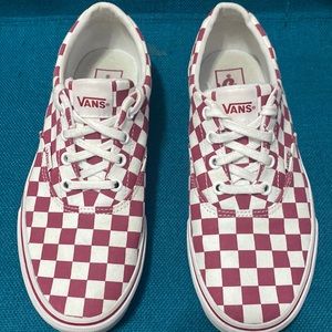 Womens Vans Off the Wall Doheny Checker Skate Shoes - size 8